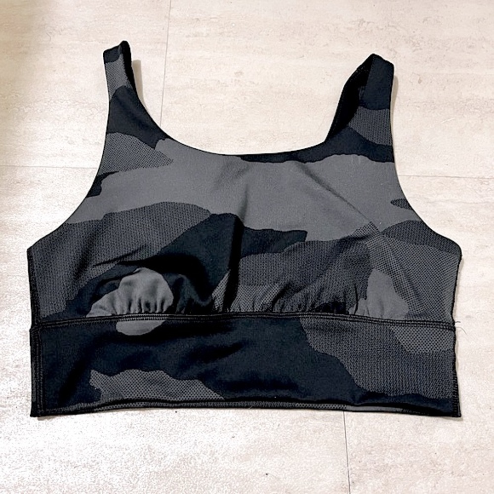 AERIE (NWOT) • Offline Camo Sports Bra with Back Cutout • Size Medium